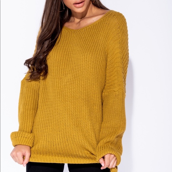 *New* Twisted Mustard Sweater - Picture 4 of 6